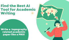 Find the best AI tool for academic writing to get help with topographic maps